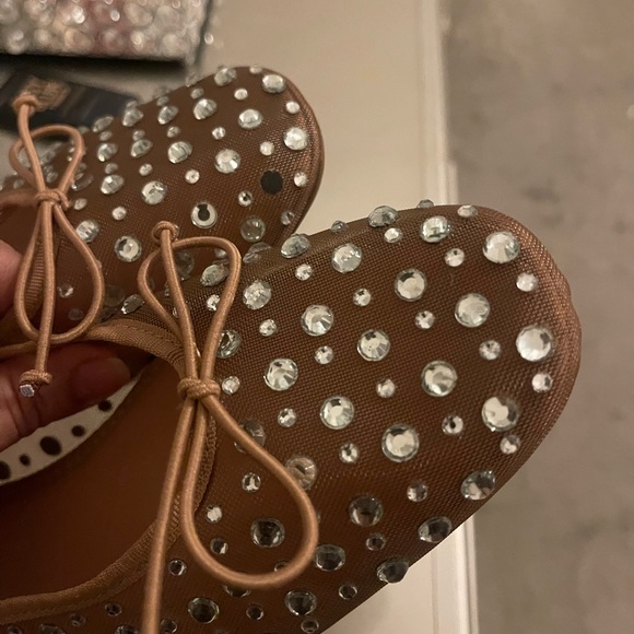 Zara women mesh crystal flats - Picture 2 of 11